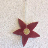 Decoração de Parede/Espanta Espíritos - Flor Vermelha